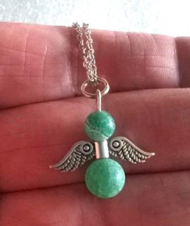 Minerální náhrdelník Anděl – achát dračí (X1497)