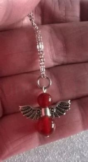 Minerální náhrdelník Anděl – karneol (X1498) 