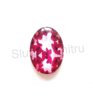 Kabošon ovál - sklo 25x18 mm (AD96)