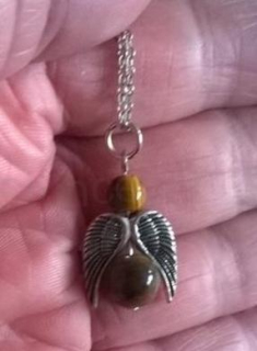 Minerální náhrdelník Anděl – tygří oko (X1502)