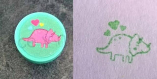 Dětské razítko, razítka dinosaurus (D17)