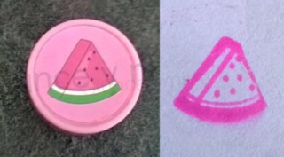 Dětské razítko, razítka meloun (D17)