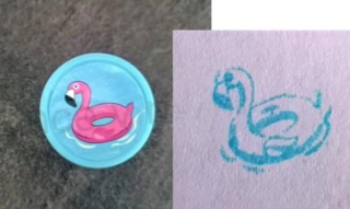 Dětské razítko, razítka ptáček (D17)