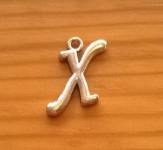 Přívěsek písmenko X 18 x 16 mm (AA137)