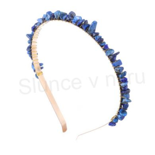 Čelenka do vlasů s minerály lapis lazuli (X1513)