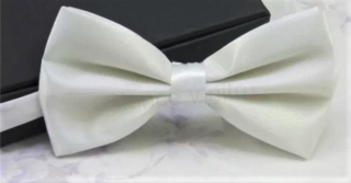 Pánský stylový motýlek bílý (K179)