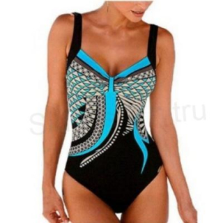 Dámské Aleumdr jednodílné plavky barevné s Push Up vel. 2XL (K181)
