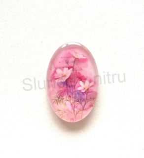 Kabošon ovál - sklo 30x20 mm (AD103)