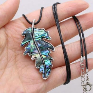 Náhrdelník a brož přírodní mušle Paua (X1532)