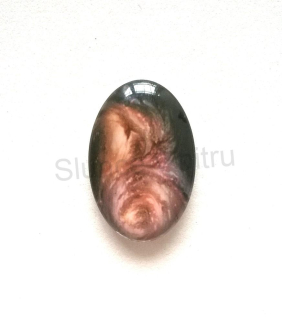 Kabošon ovál - sklo 30x20 mm (AD109)