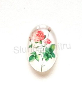 Kabošon ovál - sklo 30x20 mm (AD111)