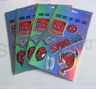Samolepky 3D spaiderman kreslené mix (E689)