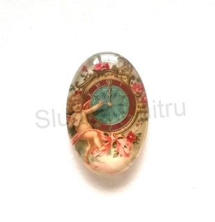 Kabošon ovál - sklo 30x20 mm (AD113)