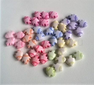 Ryba korálek barevná více barev (AC282)