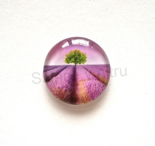 Kabošon kulatý - sklo 25 mm (AD117)