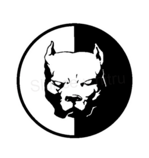 Samolepka na auto pitbull Jin a Jang (E691)