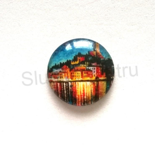 Kabošon kulatý - sklo 25 mm (AD120)